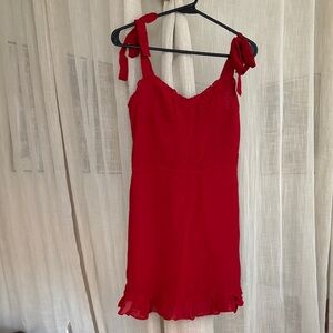 Reformation red mini dress, size 8